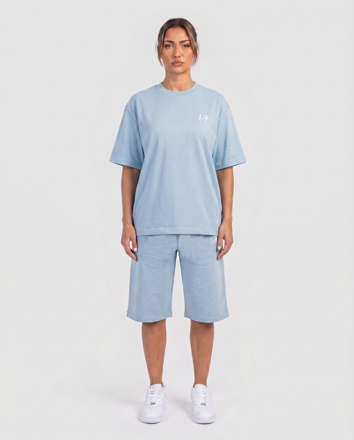 SUMMER BASICS BABY BLUE T-SHIRT