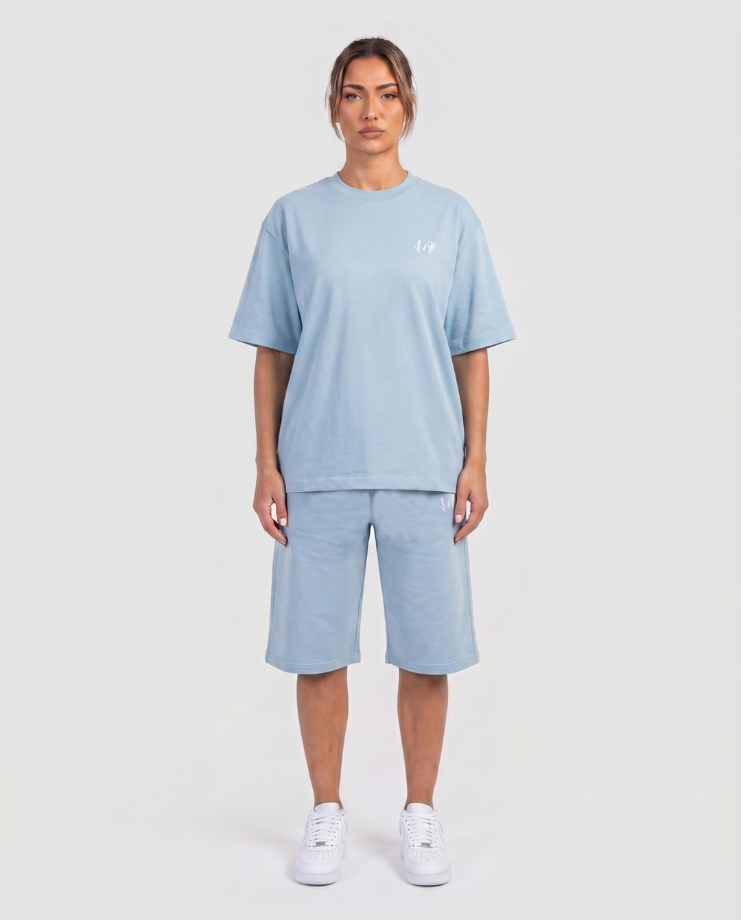 SUMMER BASICS BABY BLUE SHORTS
