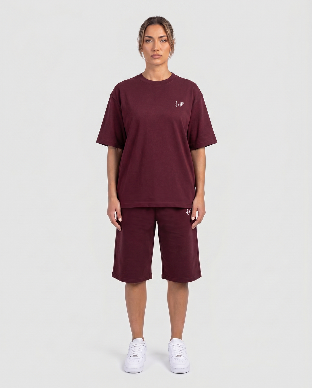 SUMMER BASICS BORDEAUX RED TRACKSUITS