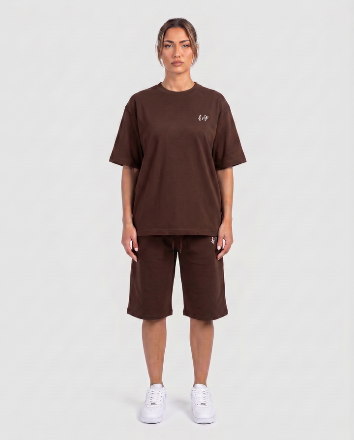 SUMMER BASICS CHOCOLATE T-SHIRT