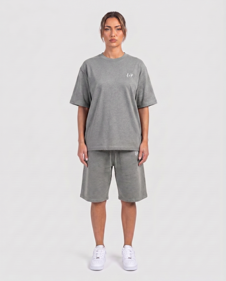 SUMMER BASICS DARK GREY TRACKSUITS