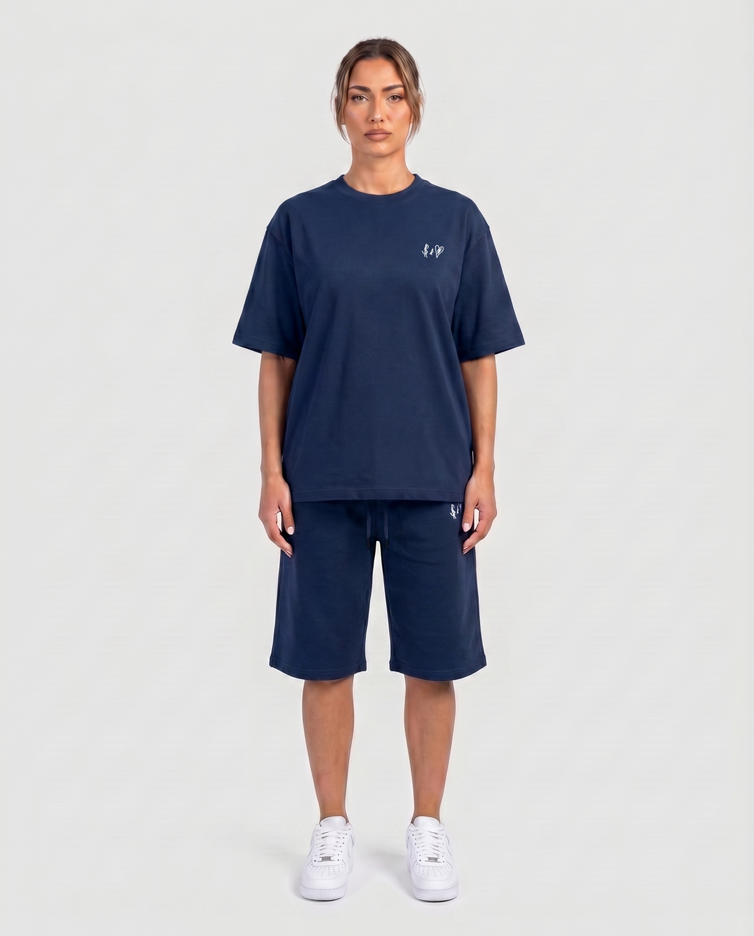 SUMMER BASICS NAVY BLUE T-SHIRT