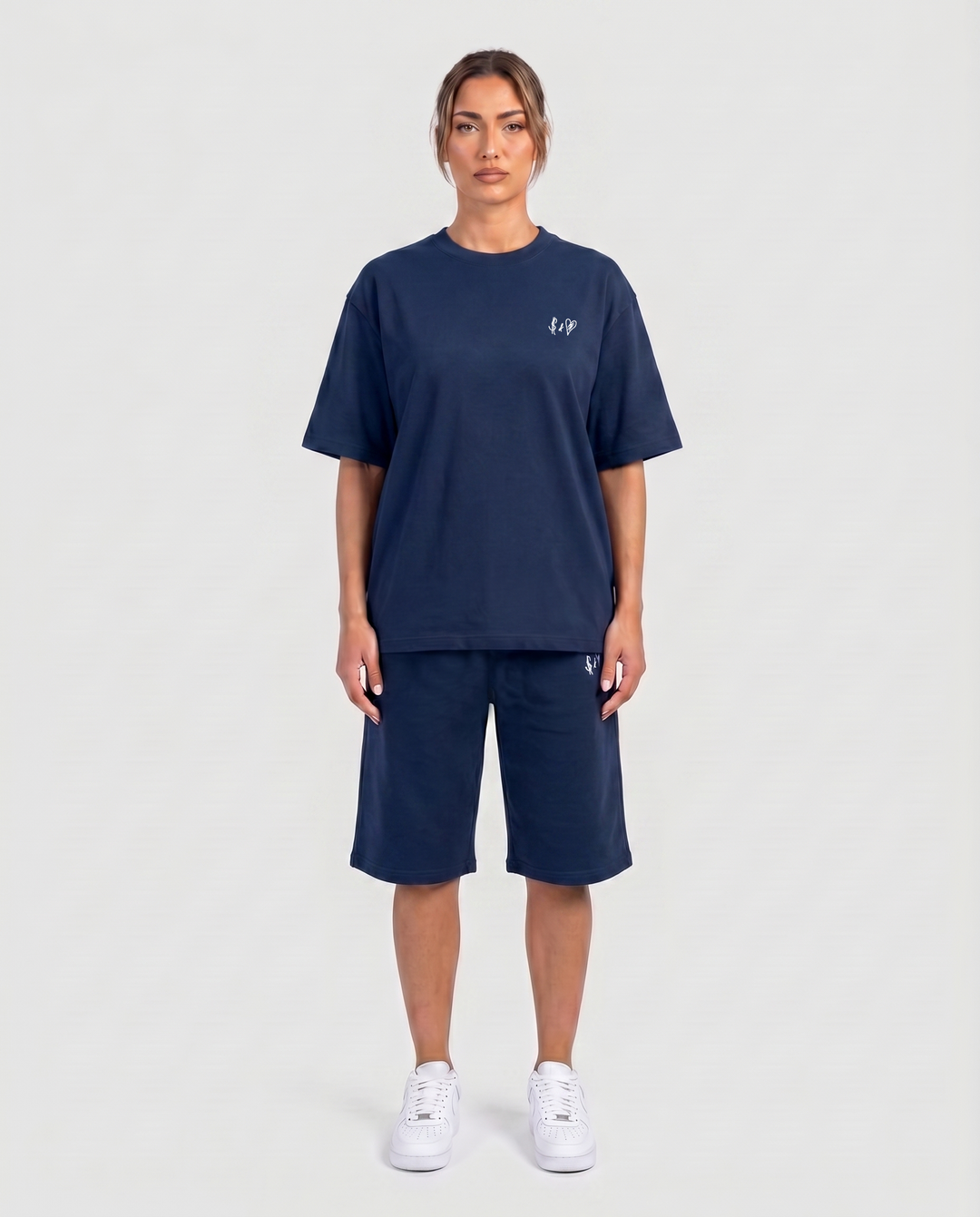 SUMMER BASICS NAVY BLUE SHORTS