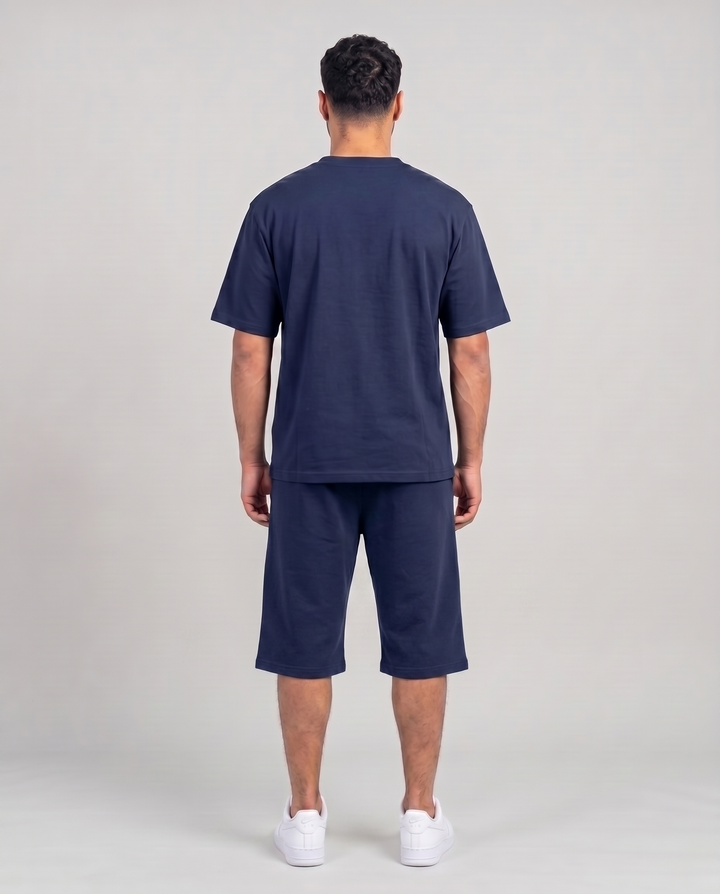SUMMER BASICS NAVY BLUE T-SHIRT