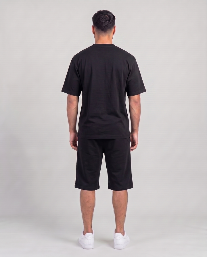 SUMMER BASICS BLACK TRACKSUIT