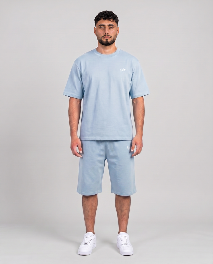 SUMMER BASICS BABY BLUE T-SHIRT