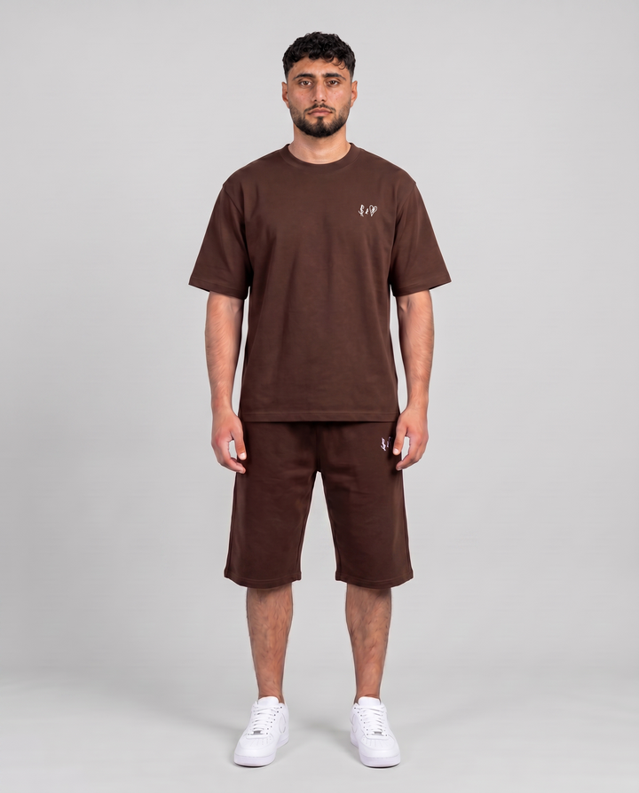 SUMMER BASICS CHOCOLATE SHORTS