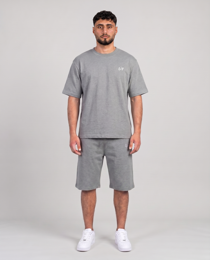 SUMMER BASICS DARK GREY T-SHIRT