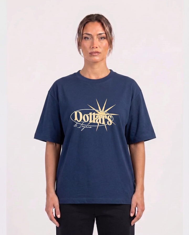 GOLDEN HOUR NAVY BLUE T-SHIRT
