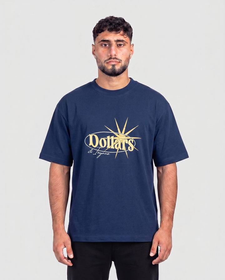 GOLDEN HOUR NAVY BLUE T-SHIRT