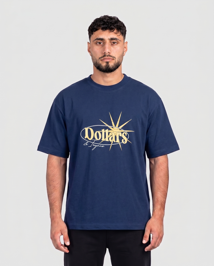 GOLDEN HOUR NAVY BLUE T-SHIRT