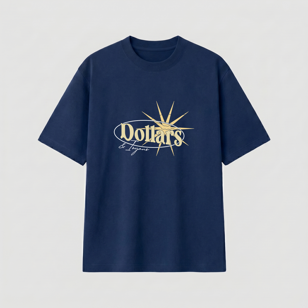GOLDEN HOUR NAVY BLUE T-SHIRT