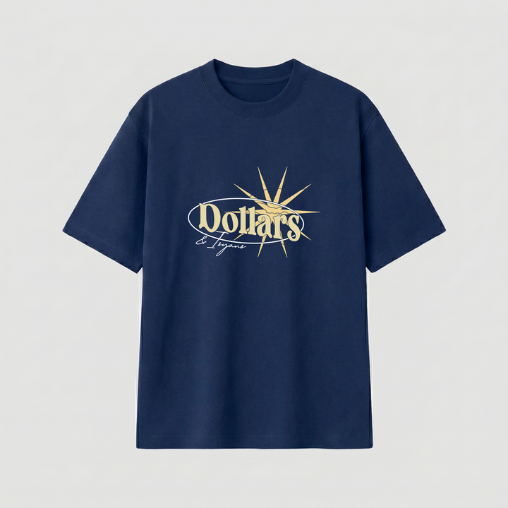 GOLDEN HOUR NAVY BLUE T-SHIRT