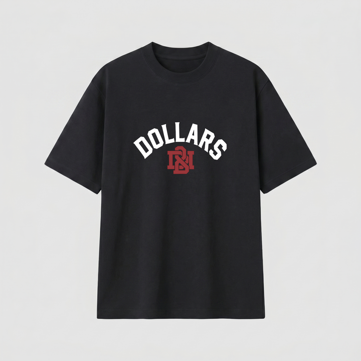 COLLEGE BLACK T-SHIRT