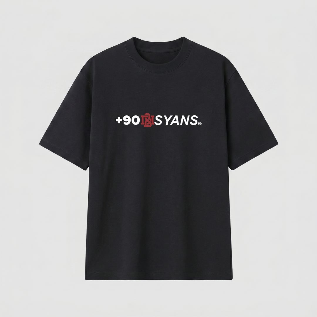 90+ BLACK T-SHIRT