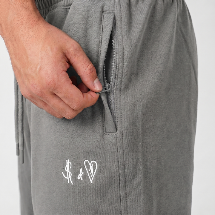 SUMMER BASICS DARK GREY SHORTS