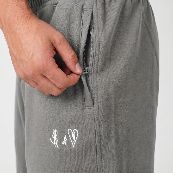 SUMMER BASICS DARK GREY SHORTS