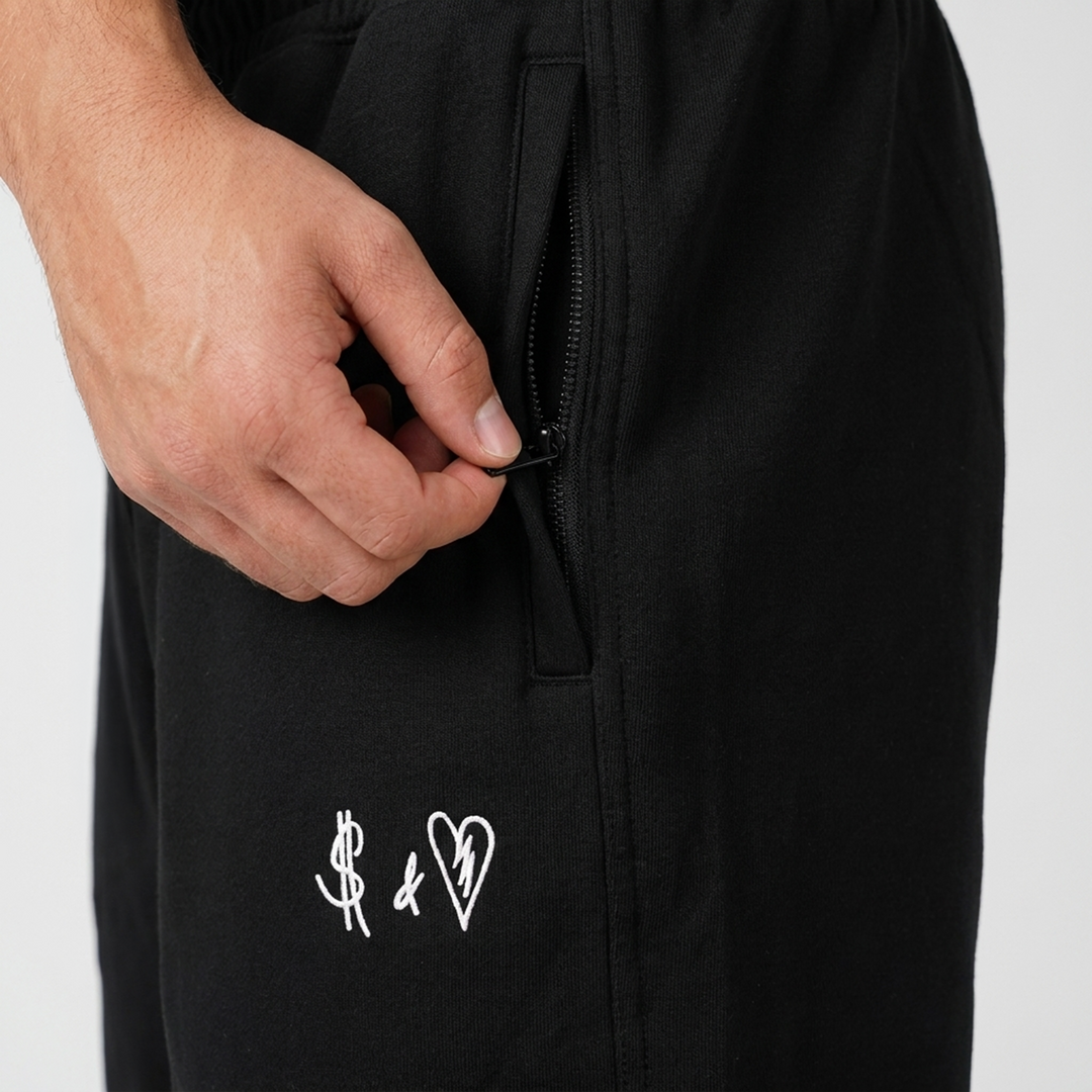 SUMMER BASICS BLACK SHORTS