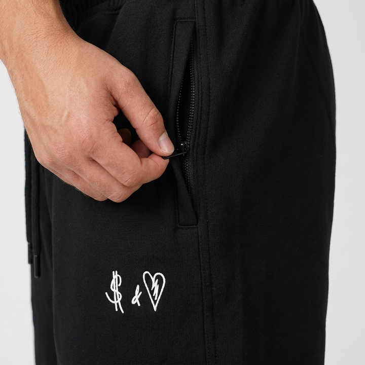 SUMMER BASICS BLACK TRACKSUIT