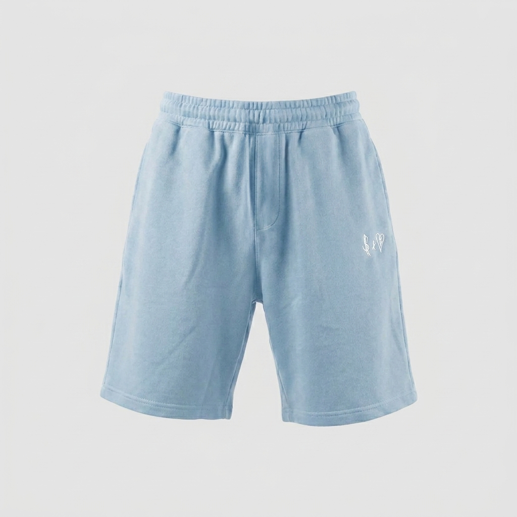 SUMMER BASICS BABY BLUE SHORTS