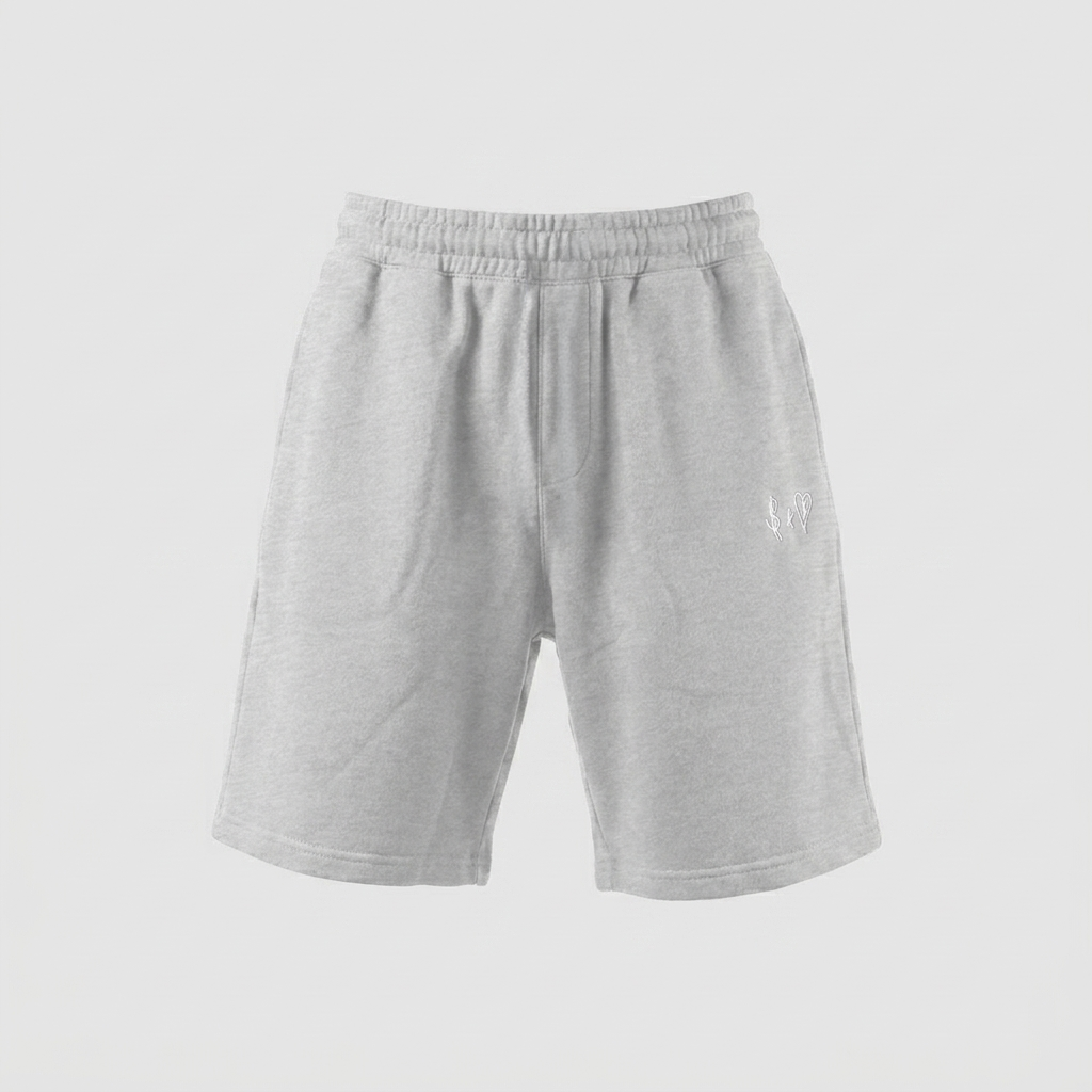 SUMMER BASICS LIGHT GREY SHORTS