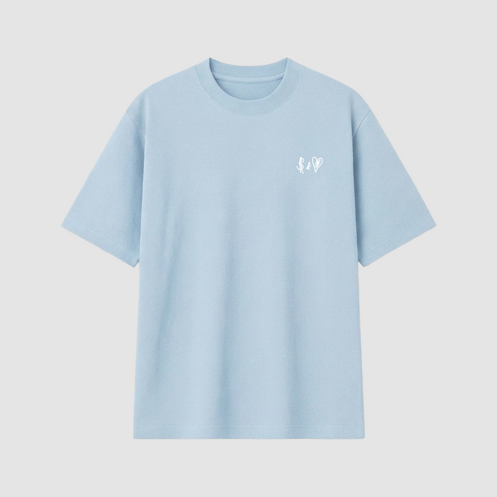 SUMMER BASICS BABY BLUE T-SHIRT