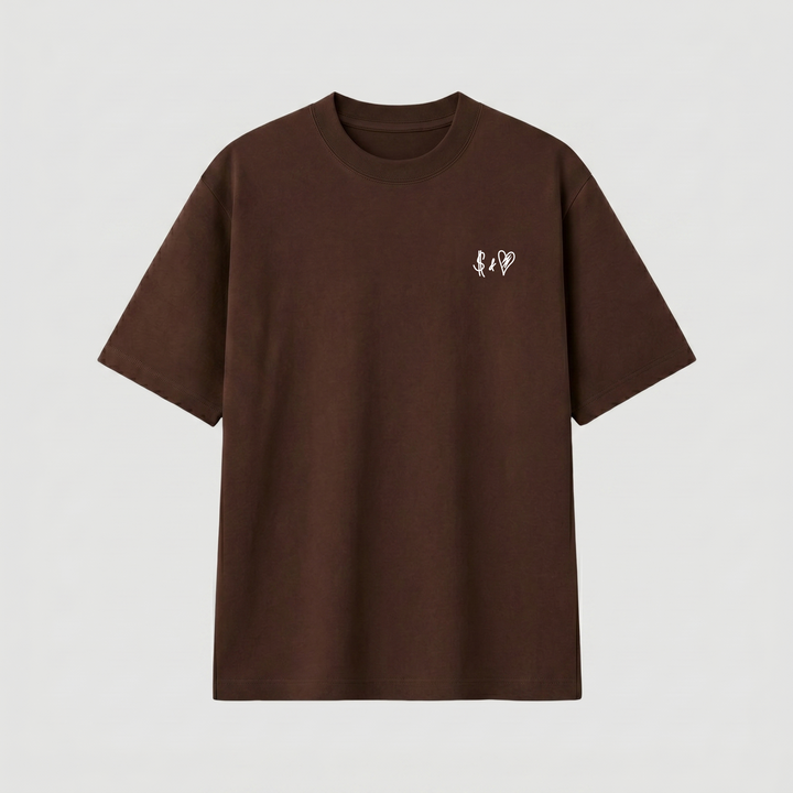SUMMER BASICS CHOCOLATE T-SHIRT