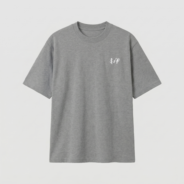 SUMMER BASICS DARK GREY T-SHIRT