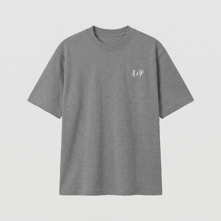 SUMMER BASICS DARK GREY T-SHIRT