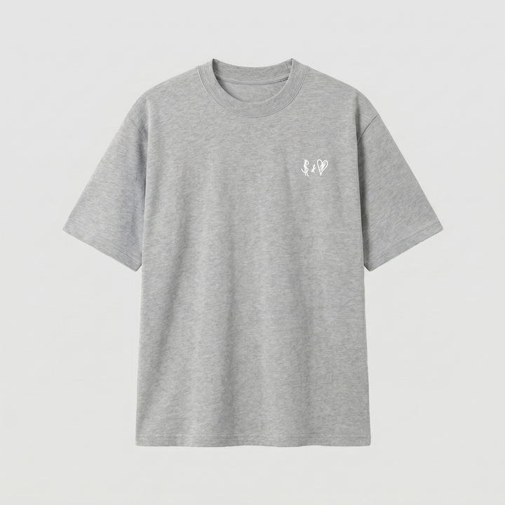 SUMMER BASICS LIGHT GREY T-SHIRT