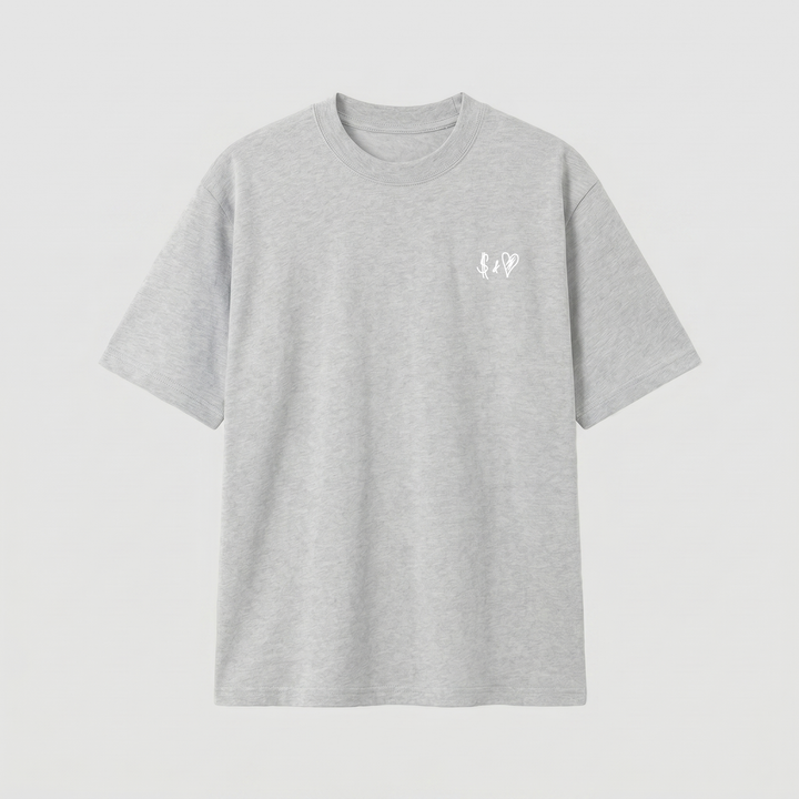 SUMMER BASICS LIGHT GREY T-SHIRT