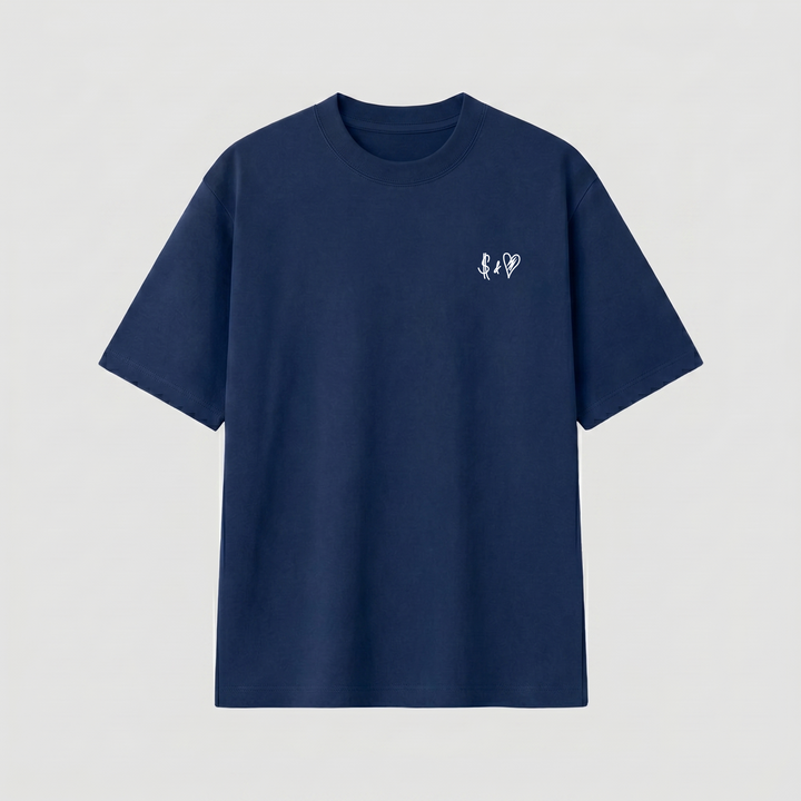 SUMMER BASICS NAVY BLUE T-SHIRT
