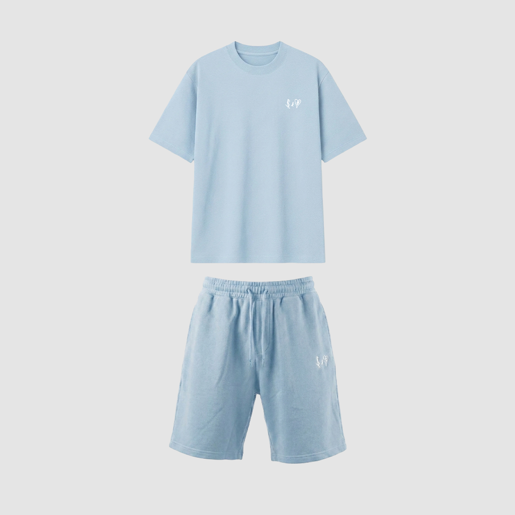 SUMMER BASICS BABY BLUE TRACKSUITS