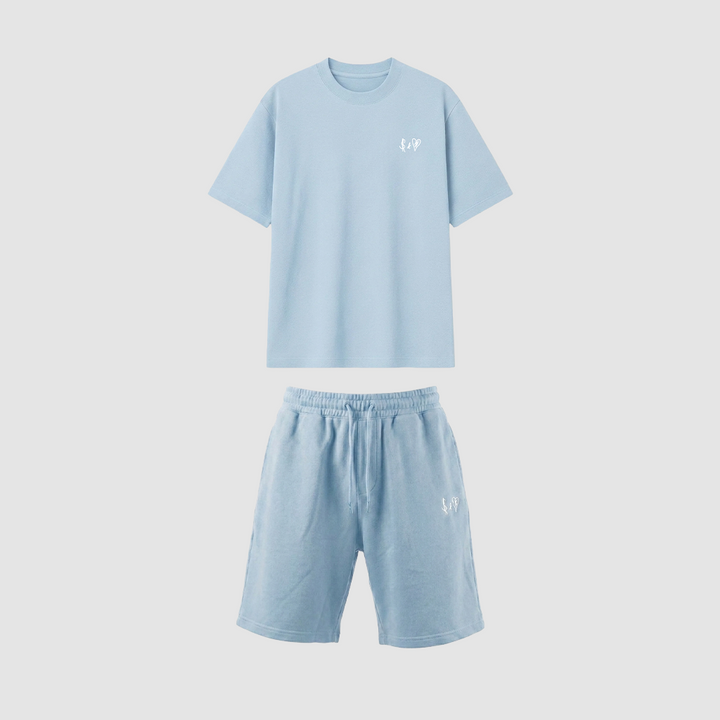 SUMMER BASICS BABY BLUE TRACKSUITS