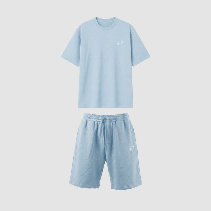 SUMMER BASICS BABY BLUE TRACKSUITS