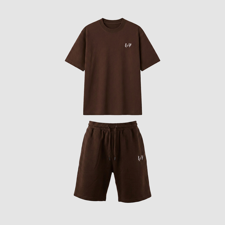 SUMMER BASICS CHOCOLATE TRACKSUITS
