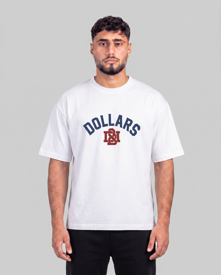 COLLEGE WHITE T-SHIRT