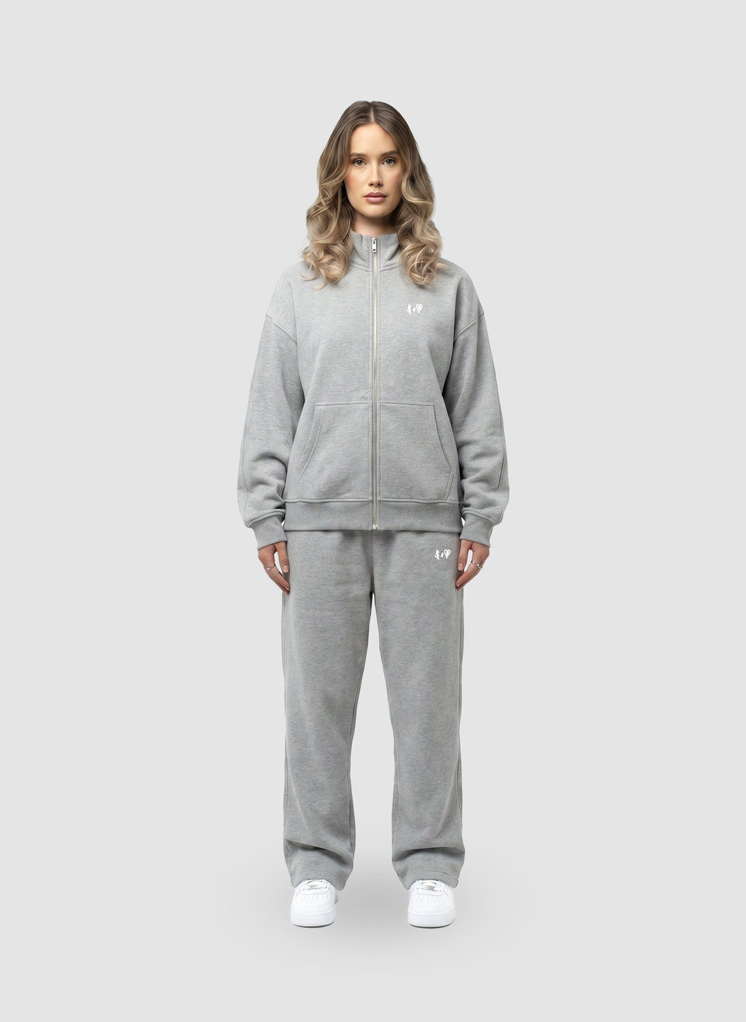 BASIC DARK GREY SWEAT-JACKET