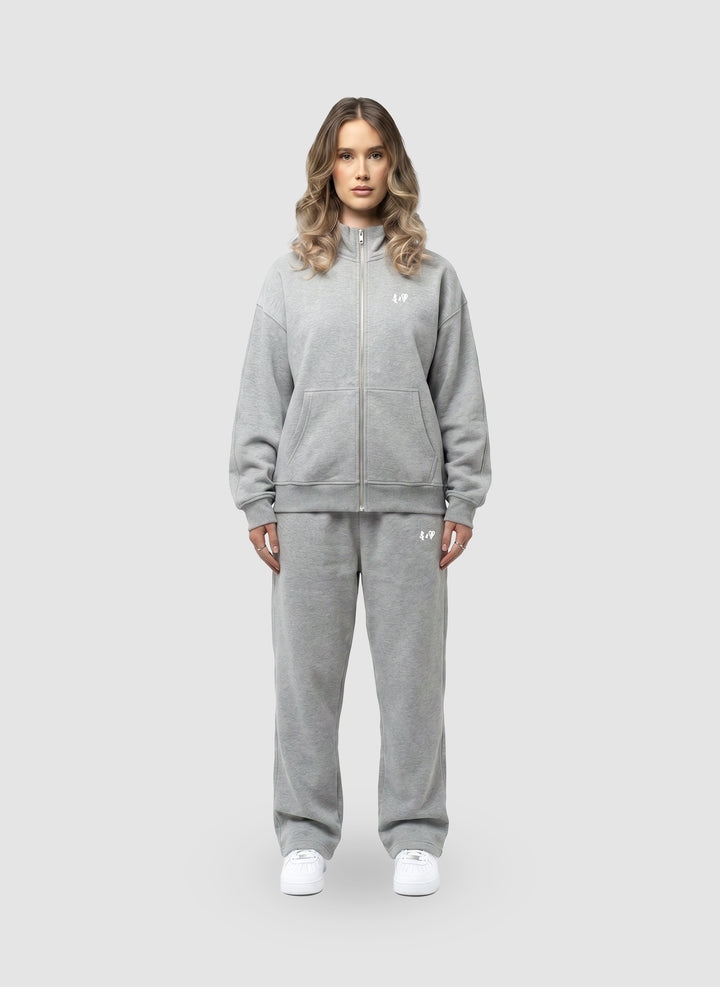 BASIC DARK GREY SWEAT-JACKET