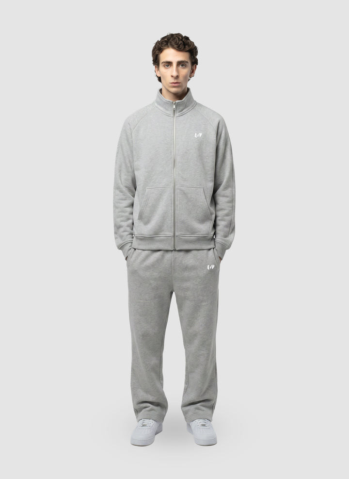 BASIC DARK GREY SWEAT-JACKET