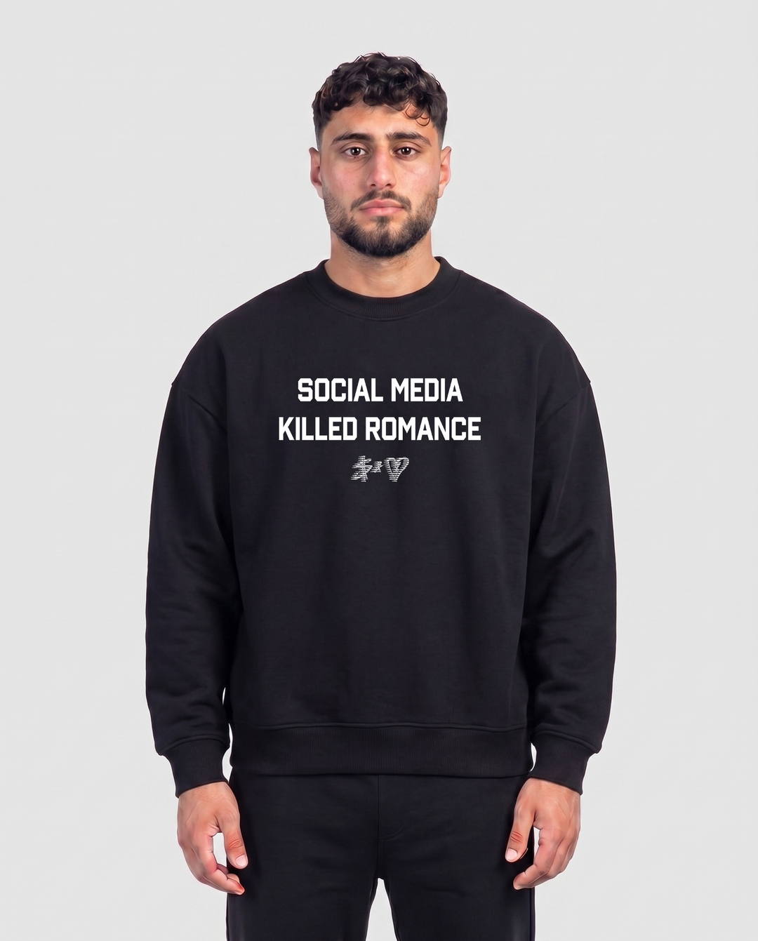 SOCIAL MEDIA KILLED ROMANCE SWEATER