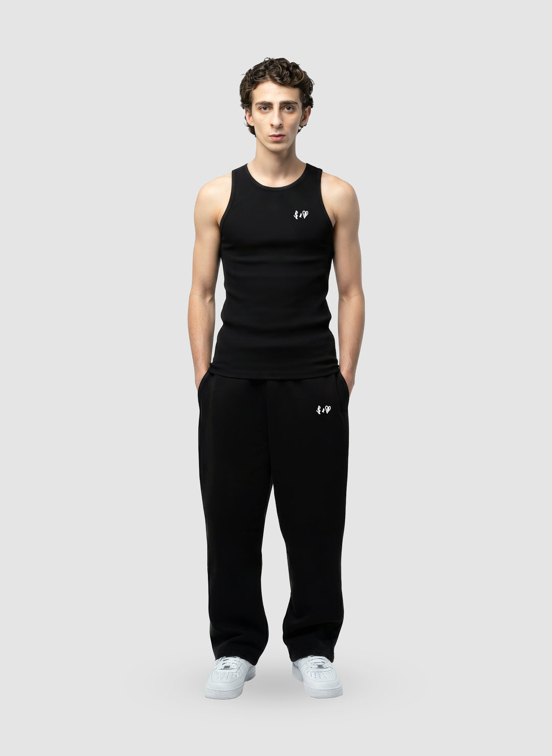 BASIC TANKTOP BLACK 2er Set