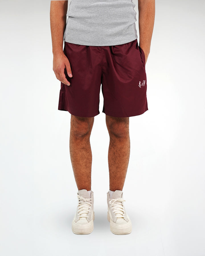 Basic Swim Shorts Bordeaux Red