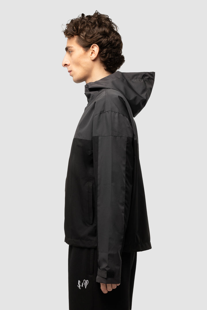 RAINJACKET BLACK/GREY