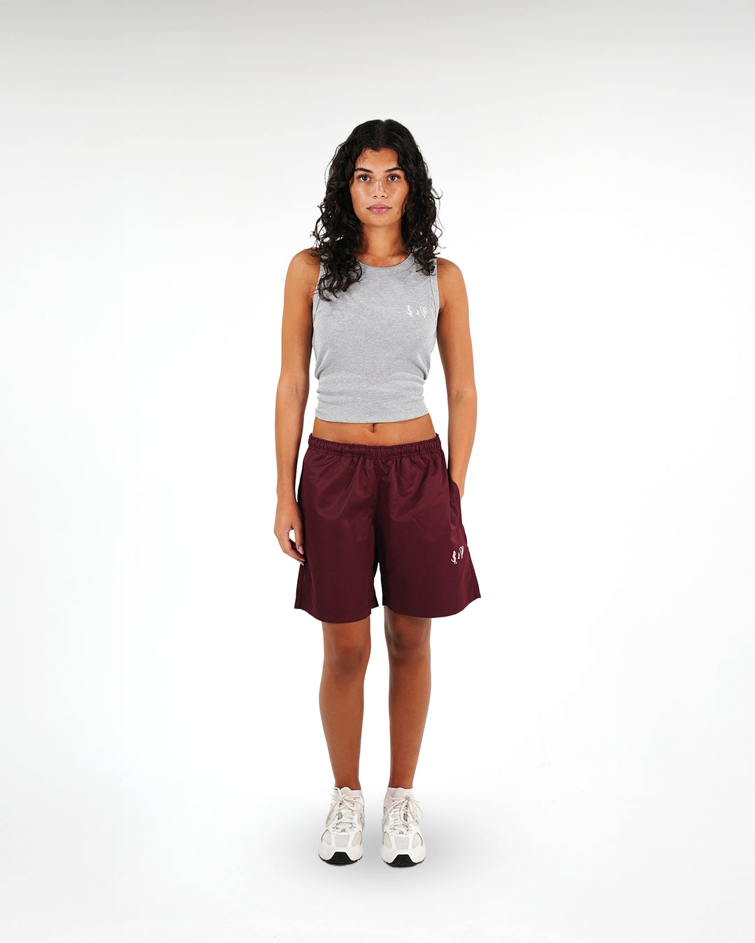 Basic Swim Shorts Bordeaux Red