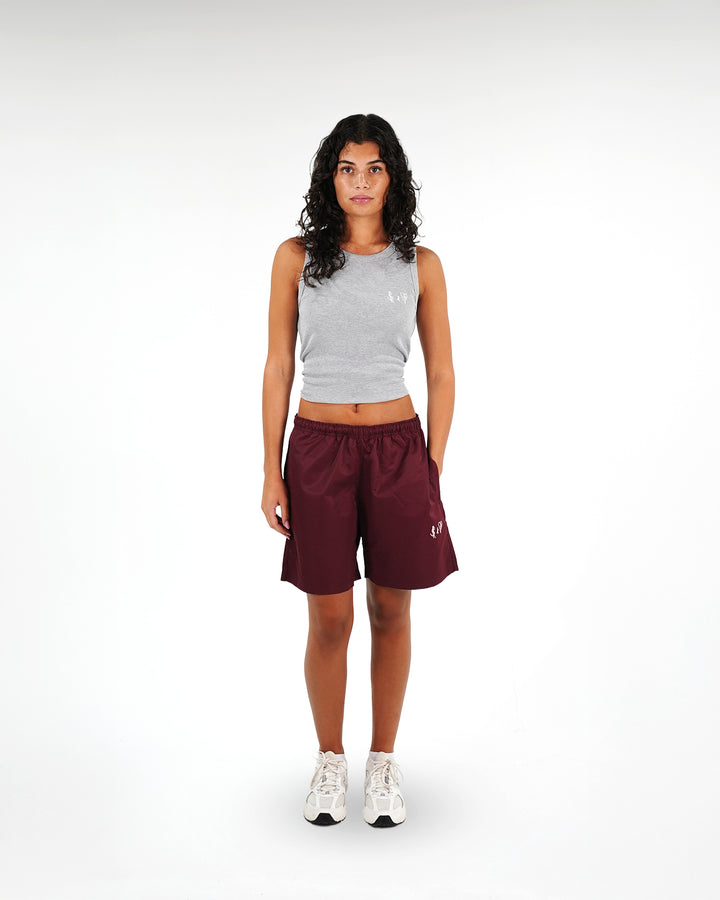 Basic Swim Shorts Bordeaux Red