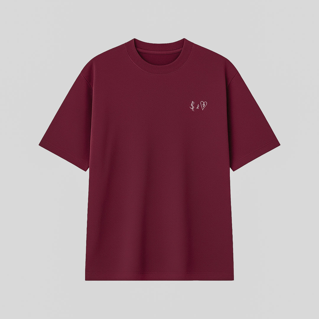 BASIC BORDEAUX T-SHIRT