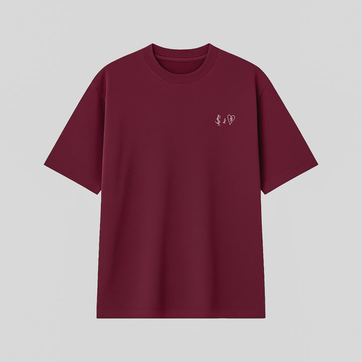 BASIC BORDEAUX T-SHIRT