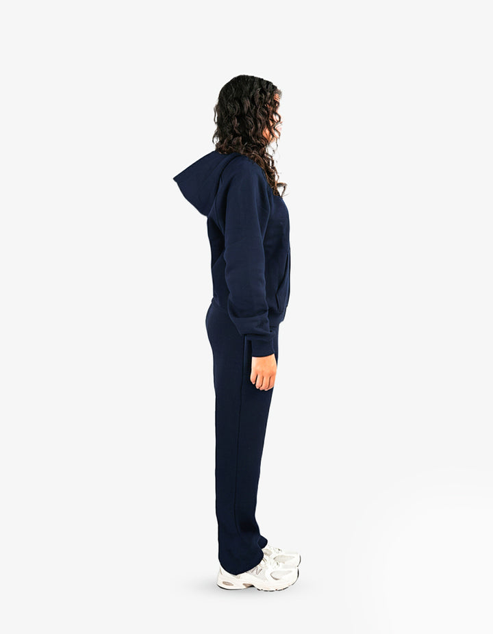 BASIC NAVY BLUE TRACKSUIT WITH HOODIE