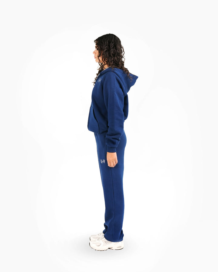 Basic Navy Blue ZIP-Hoodie